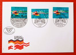 1993 FDC Euroregio Bodensee mit Marken Austria, BRD und CH