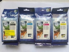 Brother LC426BK + LC426C + LC426M + LC426Y Patronen