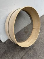 Sieb Holz Metall feinmaschig Antiquitaet gebraucht