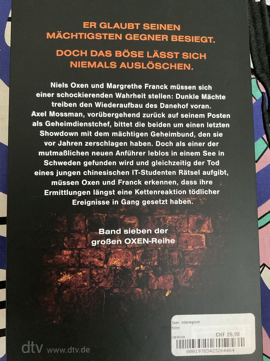 Bücher: Jens Henrik Jensen Oxen Interregnum – Gebraucht aus Herisau von eri_2tb5 1