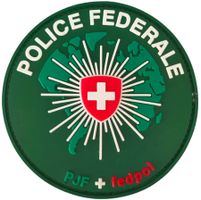 Polizei Federale Patch PJF + fedpol mit Klett.