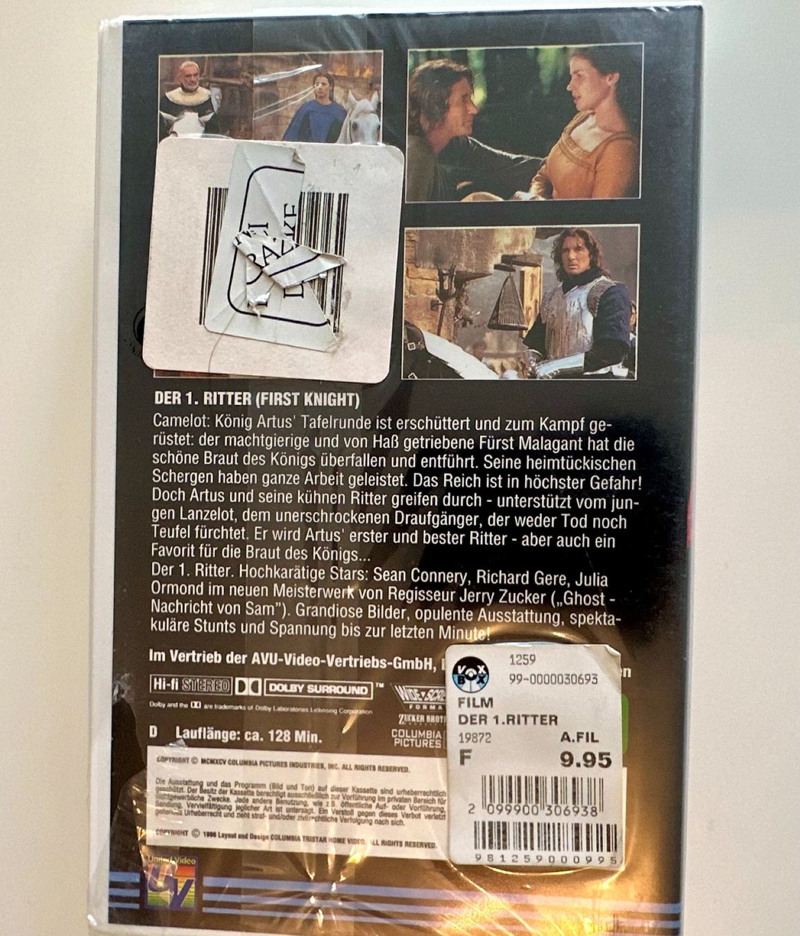Tutti i VHS: First Knight (Der 1. Ritter), VHS – Nuovo e nell'imballaggio originale da Couvet venduto da Aura_aura 1