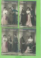 8 Antike Postkarten "Die Fledermaus" um 1900 👌
