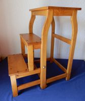 Dreitritt klappbar, 50er Jahre, massiv Holz
