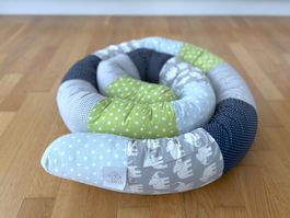 Babynest Schlangenkissen Baby Nestchen Bettschlange gross 3M