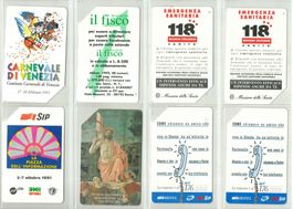 8 Telefonkarten Italien