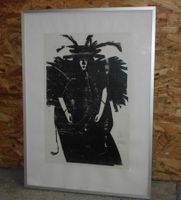 Holzschnitt Werner Hofmann limitierte grosse Lithografie