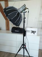 Amaran 200x S + Aputure Light Dome Mini II + Walimex Stativ