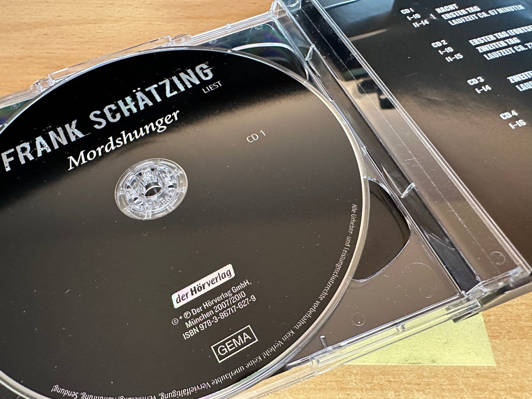 Hörbücher: Frank Schätzing – Mordshunger - 5 CD – Gebraucht aus Rikon im Tösstal von Alpenmutz 2