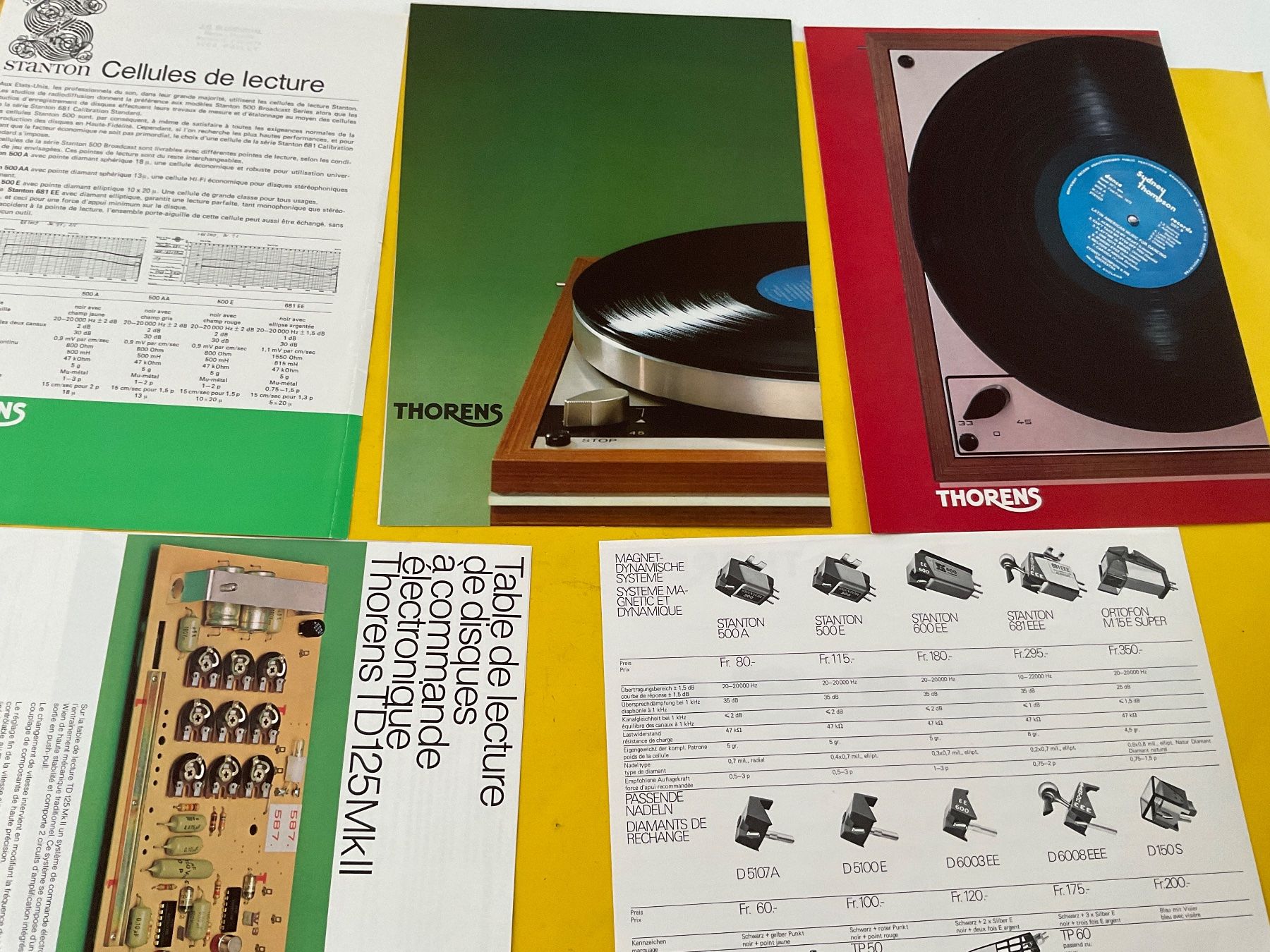 Thorens Giradischi: Thorens Prospekte – Usato da Langenthal venduto da RronJora 2