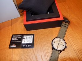 Tissot grosse Uhr, grün, top, wie NEU