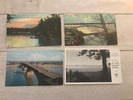 4 Ansichtskarten USA 1912/1949/1955 (1-19)
