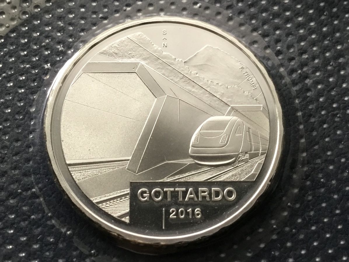 Alle Münzen: 20 Franken Silbermünze GOTTHARD 2016 Stgl – Neu und originalverpackt aus St. Margrethen SG von alfapeugeot10
