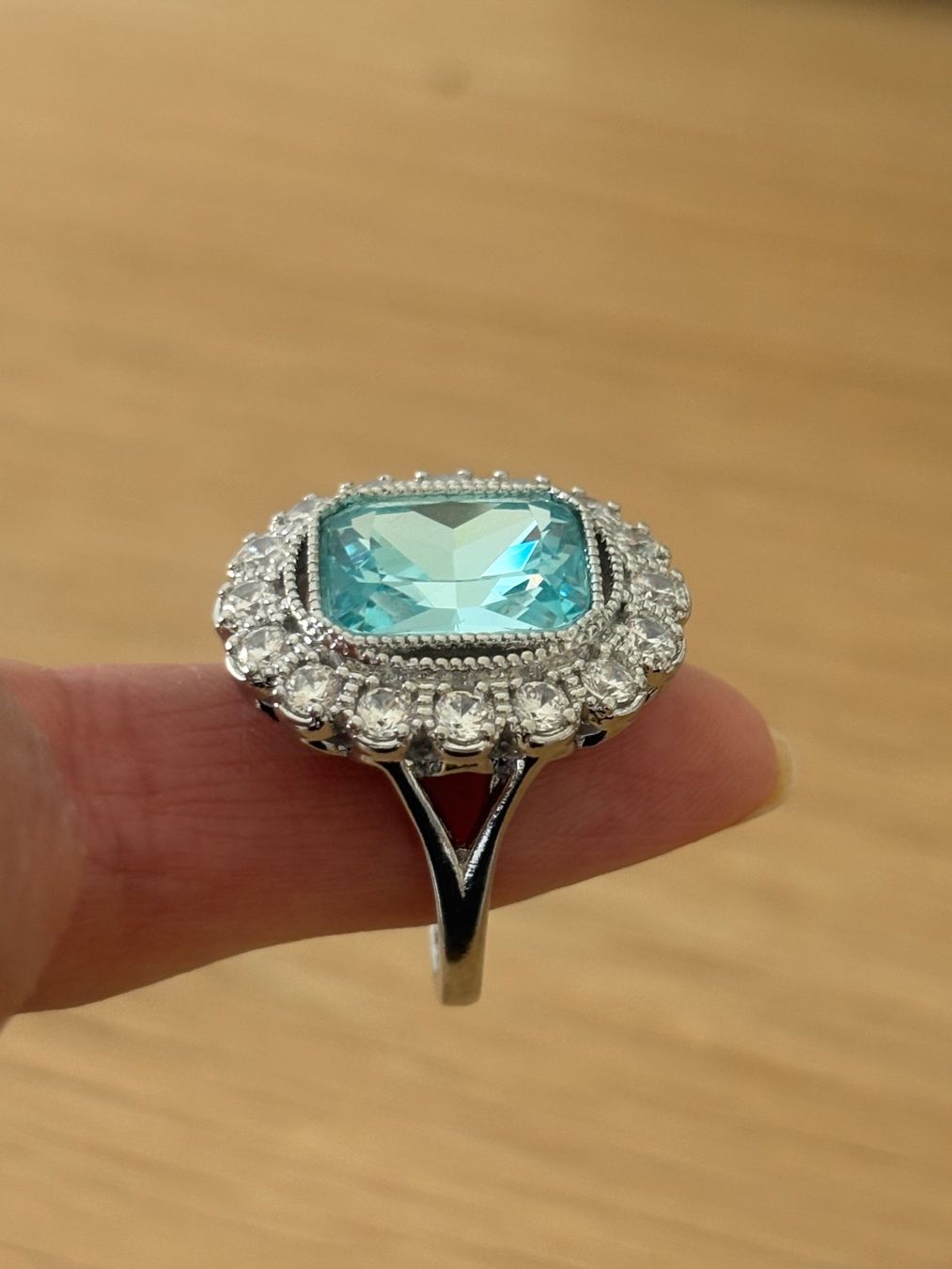 Ringe: Luxus Elegante Gr.19/9 Ring Farbe: Silber /Blau – Neu (gemäss Beschreibung) aus Biel-Bienne von Roserosse13 5