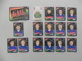 Panini Fussball EM 2004 Fehlliste Lettland 17 Stk. 252 - 270