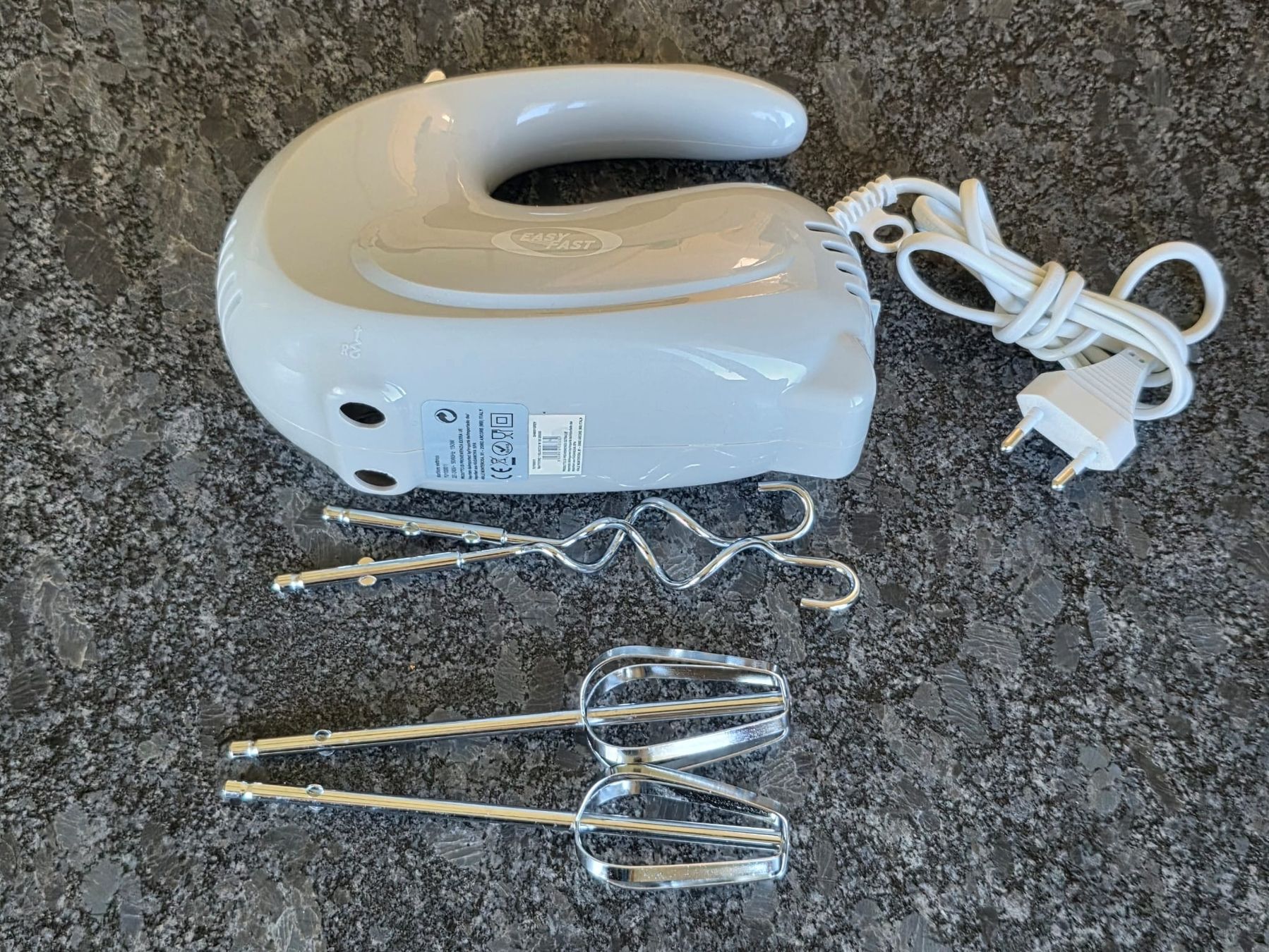 Elettrodomestici da cucina: EasyFast Handmixer mit Quirle & Knethaken – Usato da Rheinsulz venduto da Dred