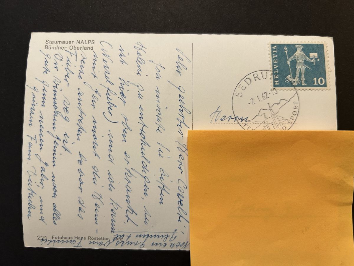 Cartoline postali: Sedrun Staumauer Nalps – Usato da Fanas venduto da Alessio11 1