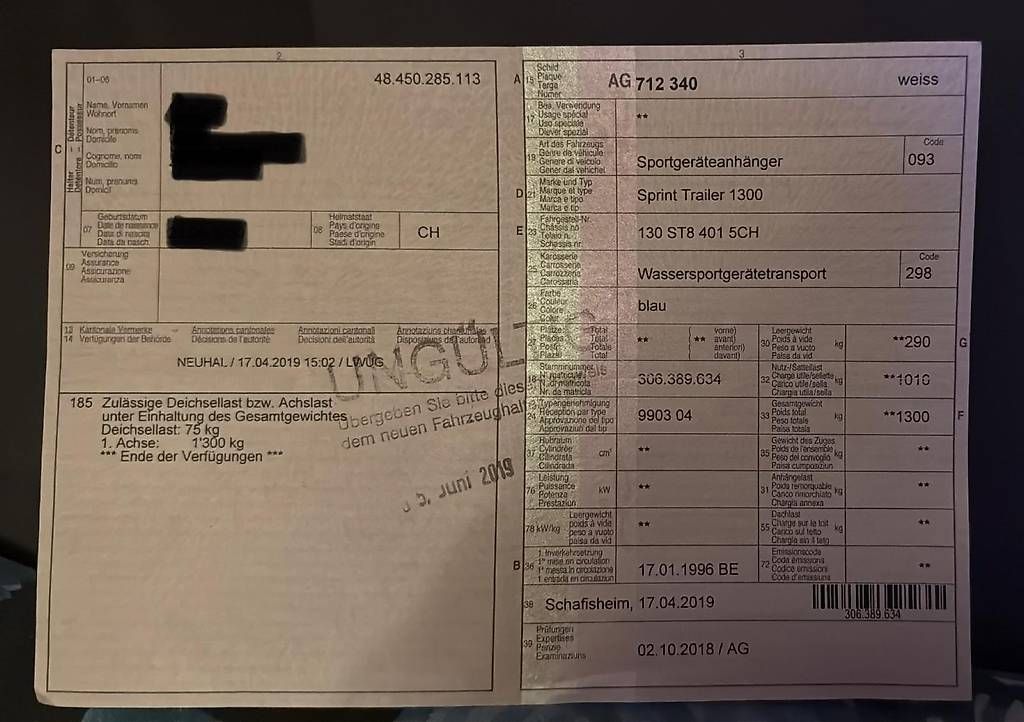Remorques: Bootsanhänger – D'occasion à Stetten AG par VladyslavK 2