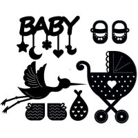 BABY SET STANZSCHABLONE