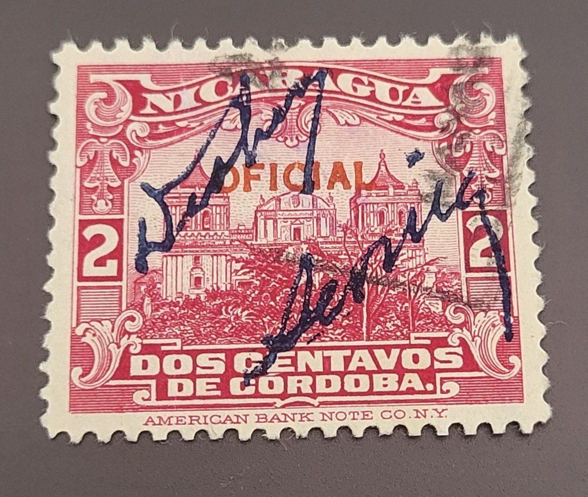 Alle Briefmarken: Nicaragua 1933 briefmarke – Gebraucht aus St Gallen von Stampsalshobby