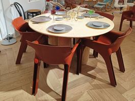 Cassina Mario Bellini "Il Colonnato" Tisch Travertin 140cm