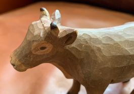 Rind, Kuh, Holz, Brienz, handgeschnitzt, Krippenfigur