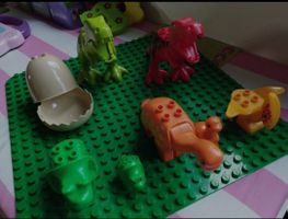 Lego duplo dinosaur set, T-Rex, triceratops, diplodocus...