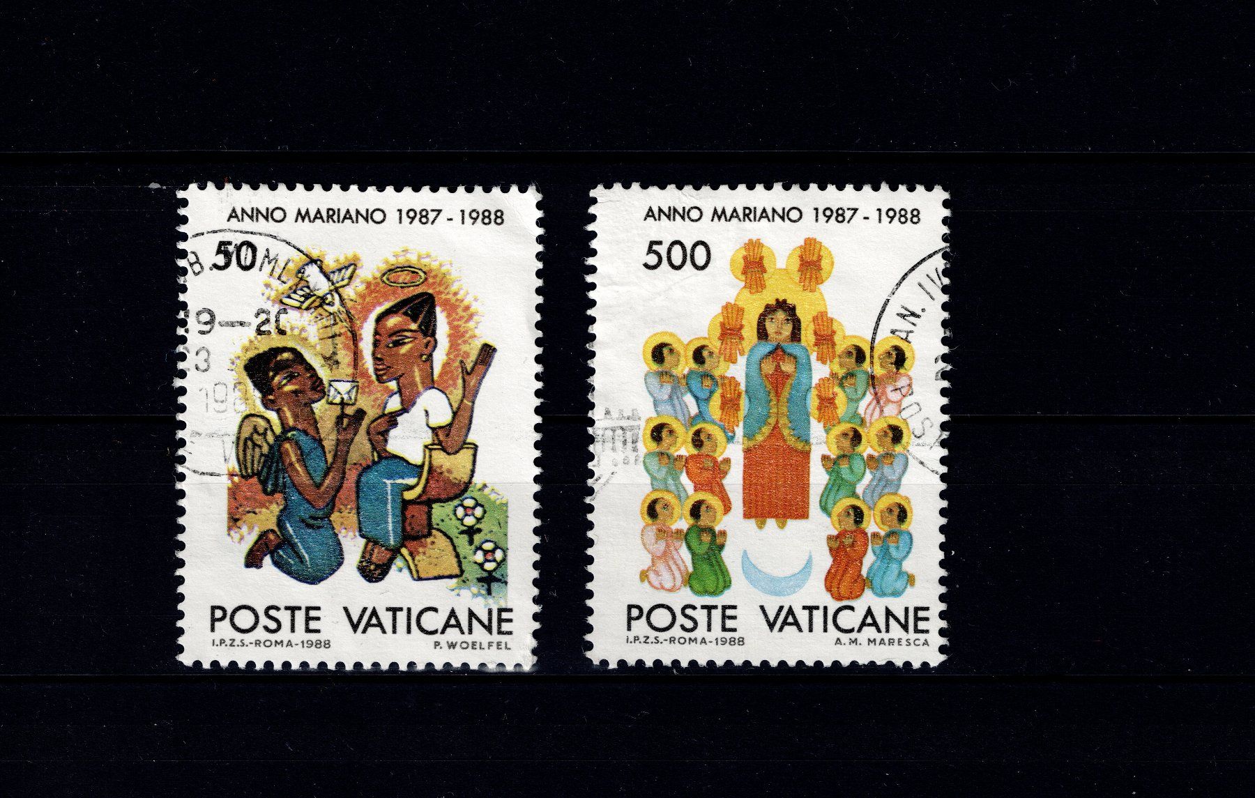 Alle Briefmarken: Briefmarken 2x Vatikan – Gebraucht aus Tenniken von mik_6mxg 6