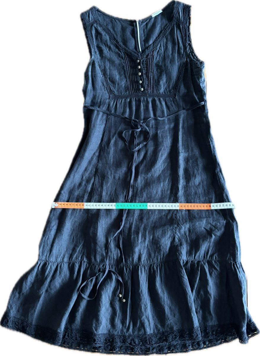Marella Kleider: Robe lin Marella Sport, taille 36, noire – Gebraucht aus Dotzigen von SecondHandGems 4