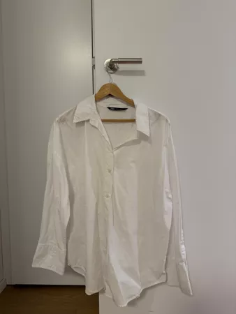 Damen Bluse Zara weiss Langarm neuwertiger Zustand