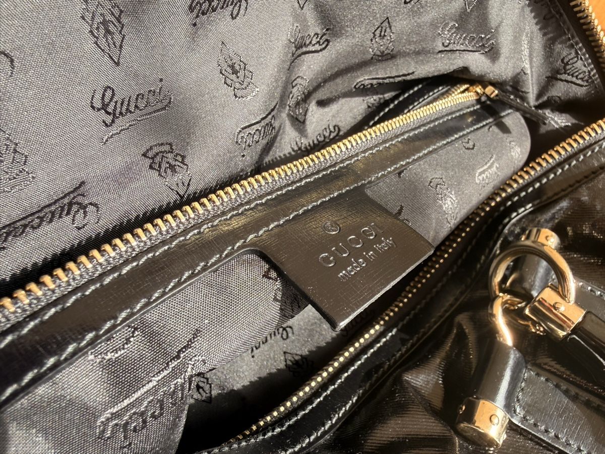 Gucci Borse da donna: Gucci Handtasche Dialux Pop Bamboo Tote – Nuovo (secondo la descrizione) da Wilen (Sarnen) venduto da ElviraIseli 1