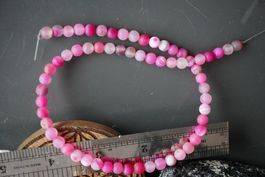 Achat Pink 6mm  Kugel     Strang  – Räumung