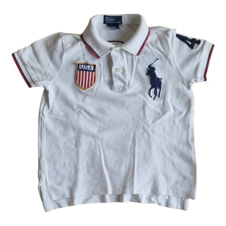 Ralph Lauren Poloshirt in weiss Gr. 104