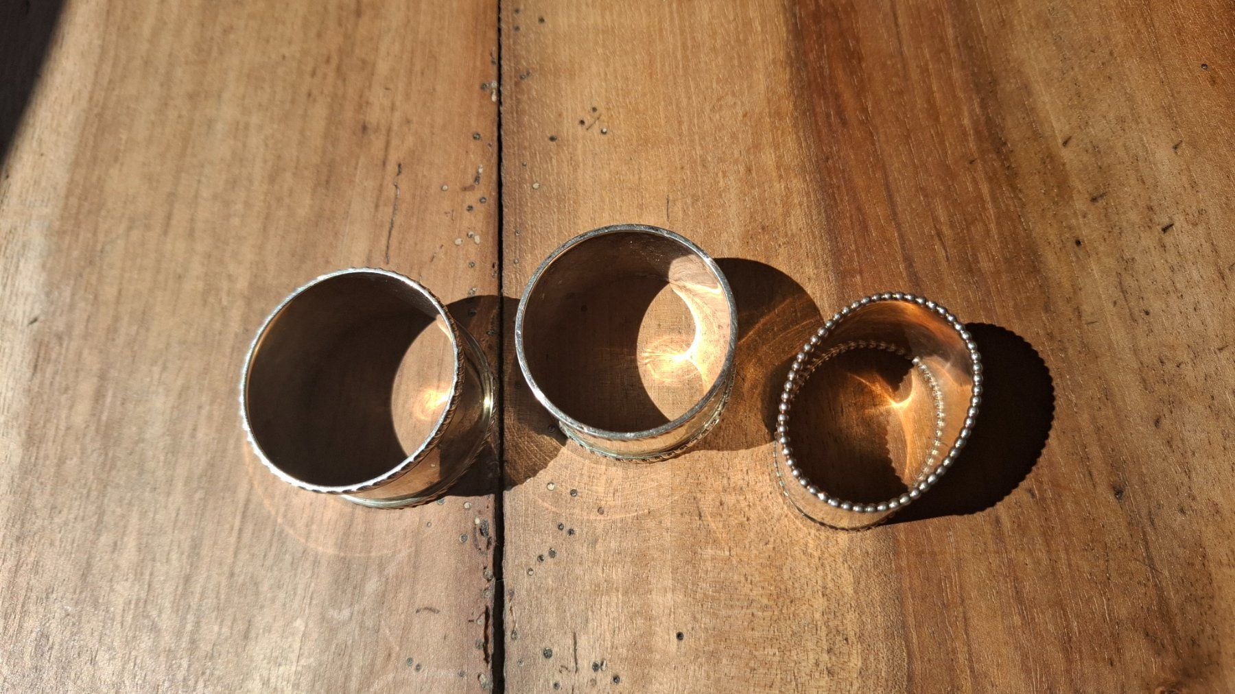 Autres décorations & accessoires: 3 Serviettenringe aus Silber – D'occasion à Zürich par witike 1