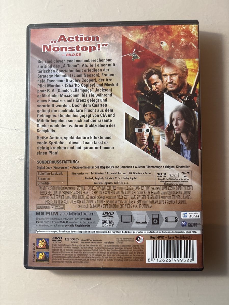 Tutti i DVDs: Das A - Team der Film – Usato da Ruswil venduto da Slivio_ 1