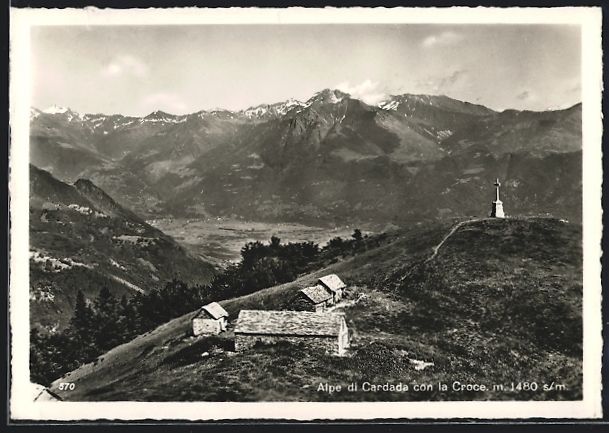 Cartes postales: Alpe di Cardada, Panorama con la Croce – D'occasion à Berlin par bartko-reher