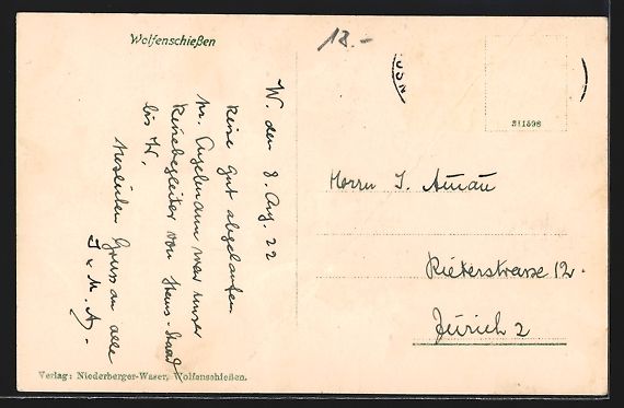 Cartes postales: Wolfenschiessen, Teilansicht mit Kirche – D'occasion à Berlin par bartko-reher 1