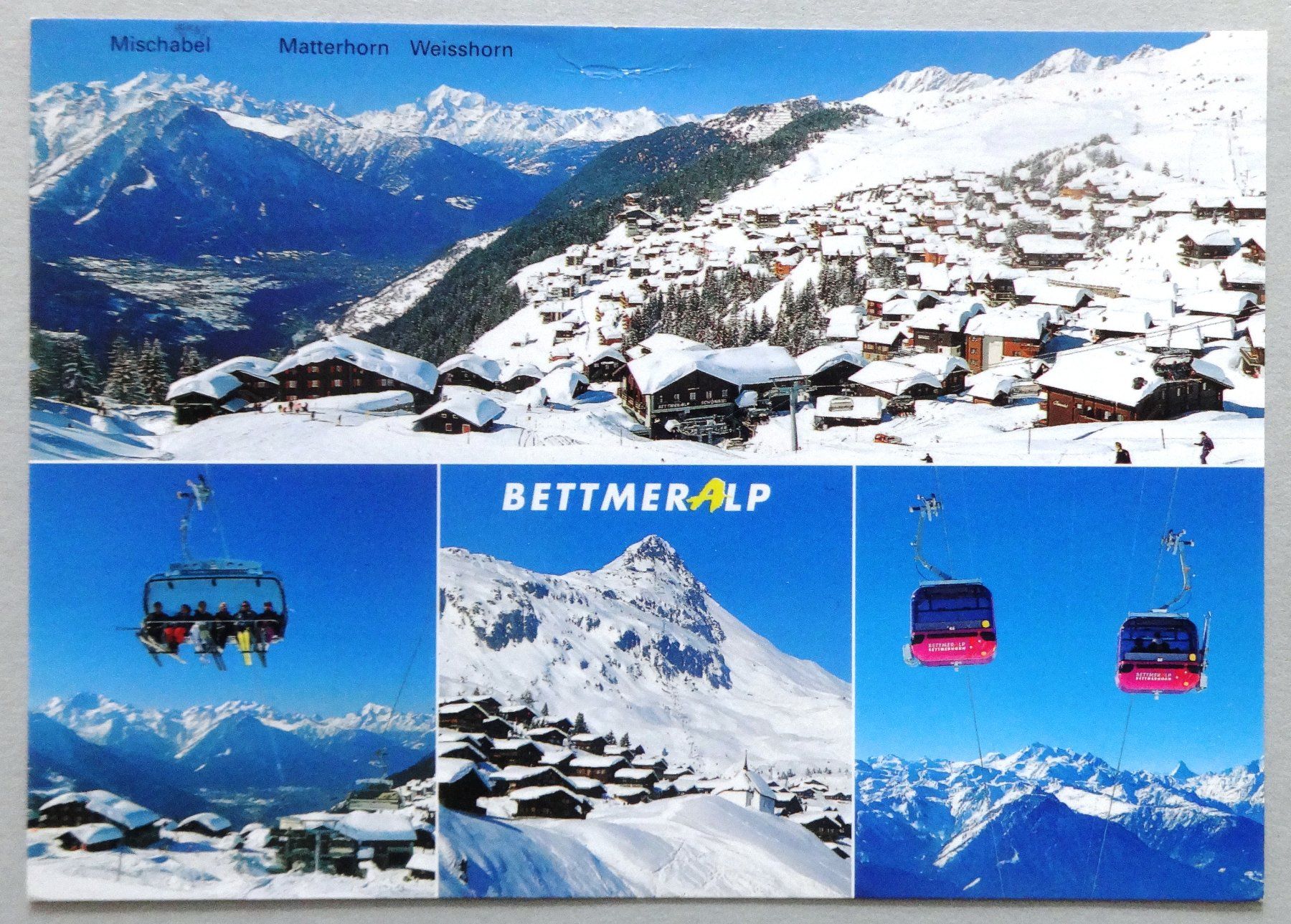 Ansichtskarten: Bettmeralp 1938 m, am Gr. Aletschgletscher – Defekt aus Fétigny von Billy2miny