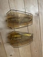 Wandleuchten Messing Glas 2 Stk. guter Zustand