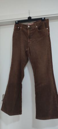 Pantalon en velours marron homme