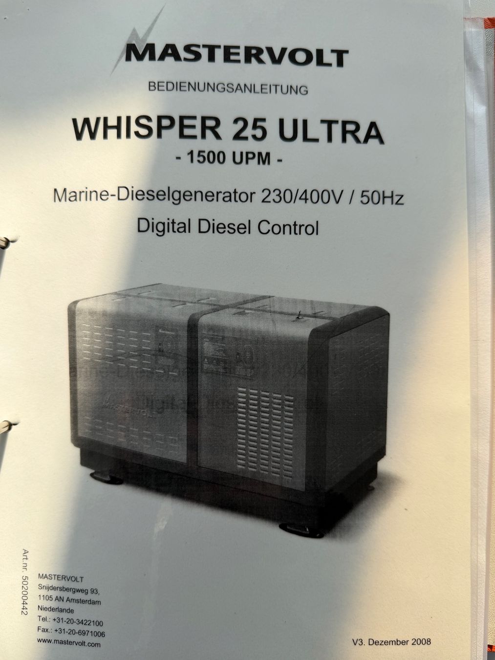Générateurs de courant: Mastervolt Whisper 25 Ultra Marine Dieselgenerator 230V – D'occasion à Unterengstringen par MLindenmann 1