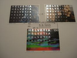 FDC Satz Cinema 1995, Satz  + Einzel, 3 Belege