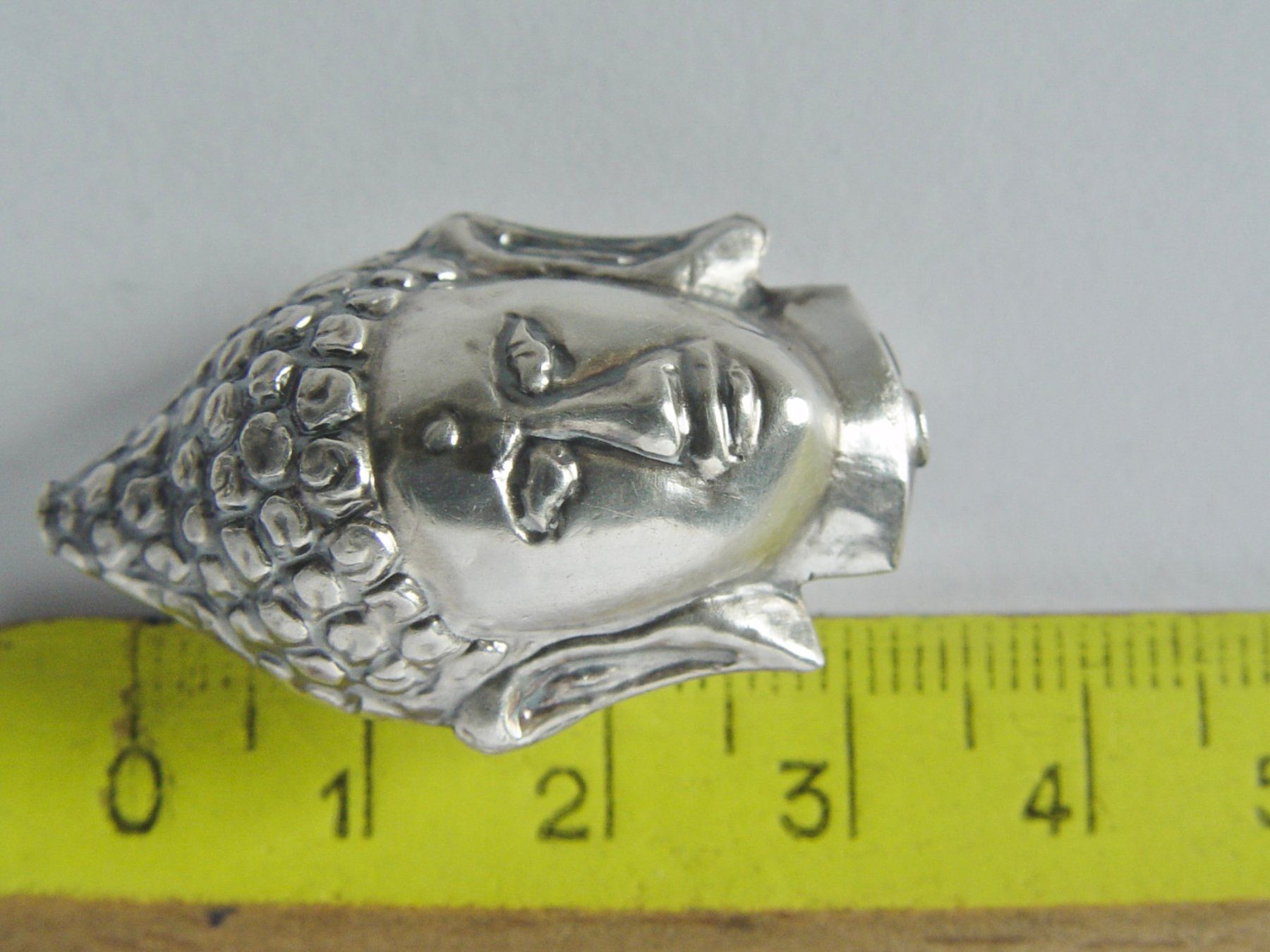 Ciondoli: Silberperle Buddhakopf, Silber 925, fast 5gr – Usato da Henggart venduto da elsternwerk 2