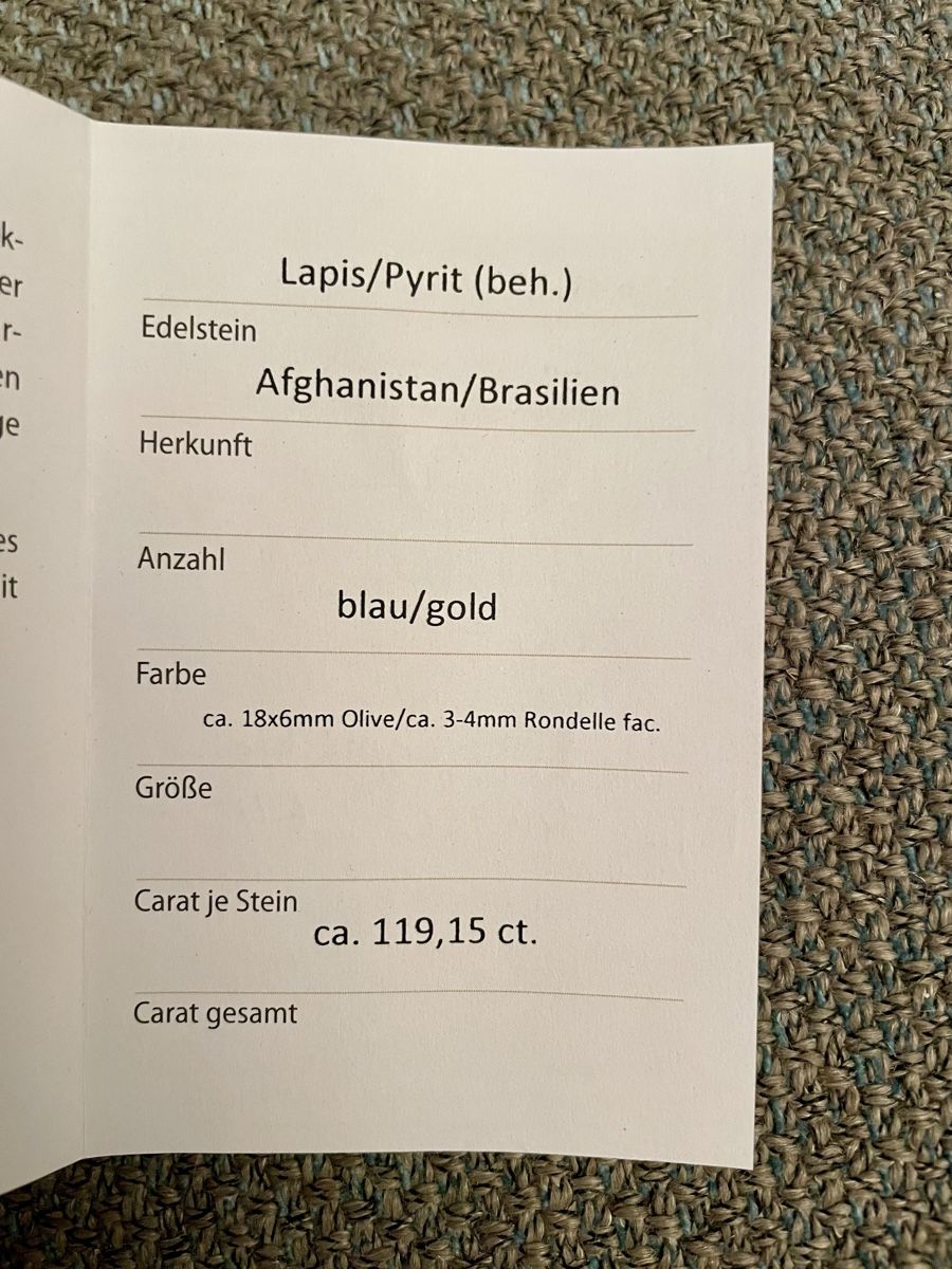 Catenine: Lapislazuli Stein Collier mit Armband – Usato da Zürich venduto da doeni95 4