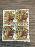 Schweiz Briefmarke Helvetia Europa CEPT 1986 Viererblock