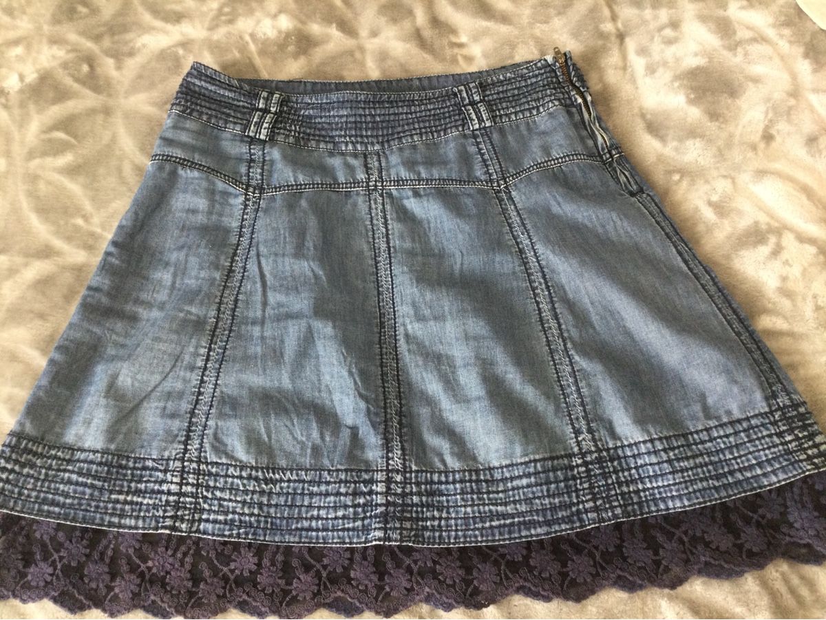 Gonne: Jeans Jupe mit Spitzen – Usato da Villnachern venduto da Anita2006 2