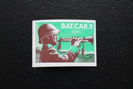 BAT. CAR. 2  SOLDATENMARKE 1940 geschnitten