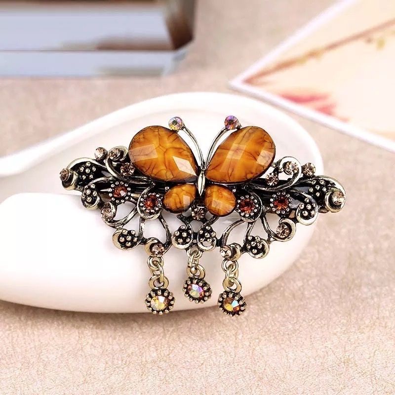 Accessori per capelli: Camel Butterfly :: Hairclip – Nuovo (secondo la descrizione) da Horgen venduto da missistore 1