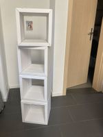 Regal Würfel Element aus Pappe weiss