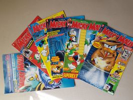 Micky Maus 6 Hefte von 2015 - Ehapa Verlag